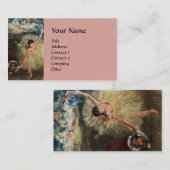 TANZSCHULE / BALLERINA BALLETTER VISITENKARTE (Vorne/Hinten)