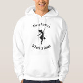 Tanzschule Silhouette Anpassbar Hoodie (Vorderseite)