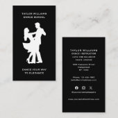 Tanzschule Social Media Ballroom Visitenkarte (Vorne/Hinten)