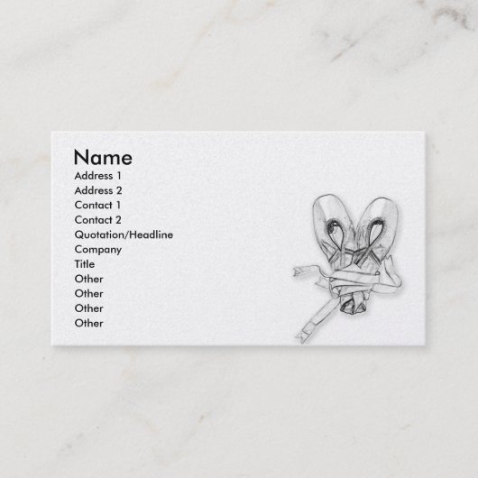 Tanzschule Visitenkarte (Vorderseite)