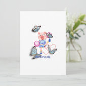 Tanzschwein Einladung (Stehend Vorderseite)