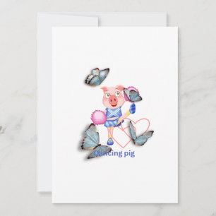 Tanzschwein Einladung