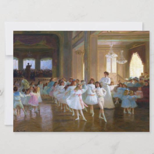 Tanzshow (Ballettklasse für junge Tänzer) Karte (Vorderseite)