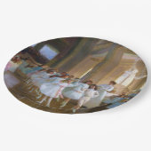 Tanzshow (Ballettklasse für junge Tänzer) Pappteller (Schrägansicht)