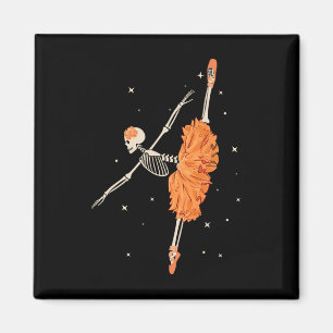 Tanzskeleton Ballerina Ballerina Tanz Halloween Magnet