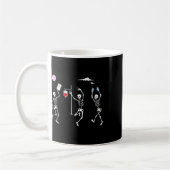 Tanzskeleton Funny Nurse Skeleton Halloween He Kaffeetasse (Links)