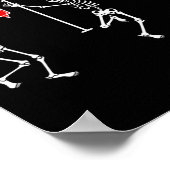 Tanzskeleton Funny Nurse Skeleton Halloween He Poster (Ecke)