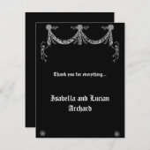 Tanzskeleton Garland Goth Dankeschön-Karte Dankeskarte (Vorne/Hinten)
