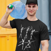 Tanzskeleton gruselig lustige Ballerinas Halloween T-Shirt