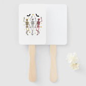 Tanzskeleton Halloween Fächer (Vorne und Hinten)