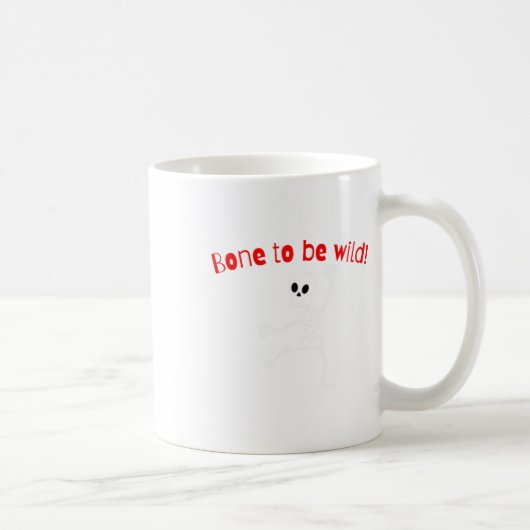 Tanzskeleton Halloween Funny Bone Wild Kaffeetasse (Rechts)