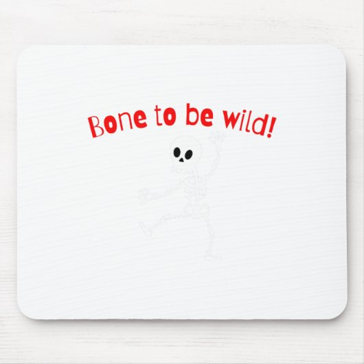 Tanzskeleton Halloween Funny Bone Wild Mousepad (Vorne)