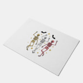 Tanzskeleton Halloween Fußmatte (Schrägansicht)