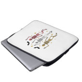 Tanzskeleton Halloween Laptopschutzhülle (Vorne Knopf)