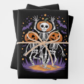 Tanzskeleton Halloween Pumpkin Geschenkpapier Set (Beispiel)