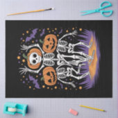 Tanzskeleton Halloween Pumpkin Seidenpapier (Basteln)