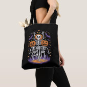 Tanzskeleton Halloween Pumpkin Tasche (Von Nahem)