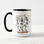 Tanzskeleton Halloween Tasse (Links)