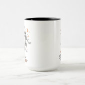 Tanzskeleton Halloween Tasse (Zentrum)