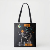 Tanzskeleton Halloween Tote Bag Tasche (Vorderseite)