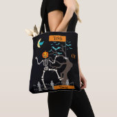 Tanzskeleton Halloween Tote Bag Tasche (Von Nahem)