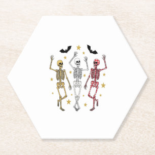Tanzskeleton Halloween Untersetzer