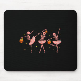 Tanzskeleton Llerina Halloween Kürbislaterne Mousepad