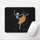 Tanzskeleton Llerina Llet Tanz Halloween Mousepad (Mit Mouse)