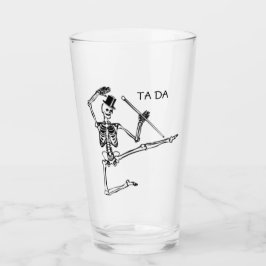 TANZSKELETON MIT HAT BIENENPINST GLAS