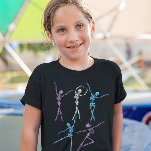 Tanzskelett Ballerina spooky Balletttänzerin T-Shirt