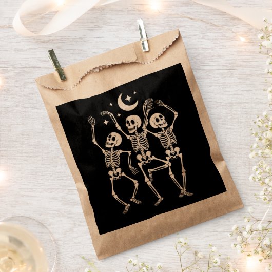 Tanzskelett Frohes Halloween Fall Skull Geschenktütchen (Ausgeschnitten)