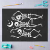Tanzskelett Frohes Halloween Fall Skull Seidenpapier (Basteln)