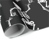 Tanzskelett Geschenkpapier (Rolleneckpunkt)