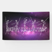 Tanzskelett Halloween-Party Tanzen Party Banner (Horizontal)