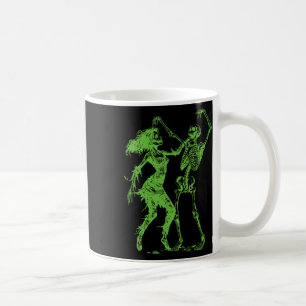 Tanzskelett mit Zombie Green Kaffeetasse