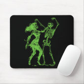 Tanzskelett mit Zombie Green Mousepad (Mit Mouse)