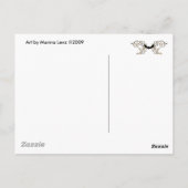 Tanzskelett Postkarte (Rückseite)