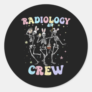 Tanzskelett Radiologie Crew Ostertag Krass Tee Runder Aufkleber