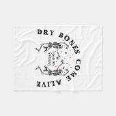 Tanzskelett Trockenknochen Kommen Bibelverse Fleecedecke (Vorderseite (Horizontal))