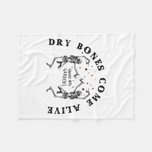Tanzskelett Trockenknochen Kommen Bibelverse Fleecedecke (Vorderseite (Horizontal))