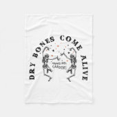 Tanzskelett Trockenknochen Kommen Bibelverse Fleecedecke (Vorderseite)