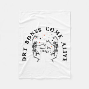 Tanzskelett Trockenknochen Kommen Bibelverse Fleecedecke