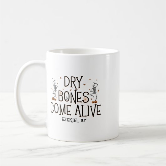 Tanzskelett Trockenknochen kommen Live Halloween C Kaffeetasse (Links)
