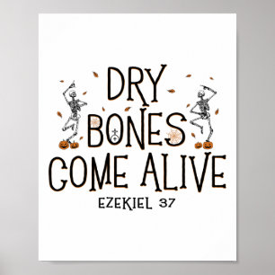 Tanzskelett Trockenknochen kommen Live Halloween C Poster