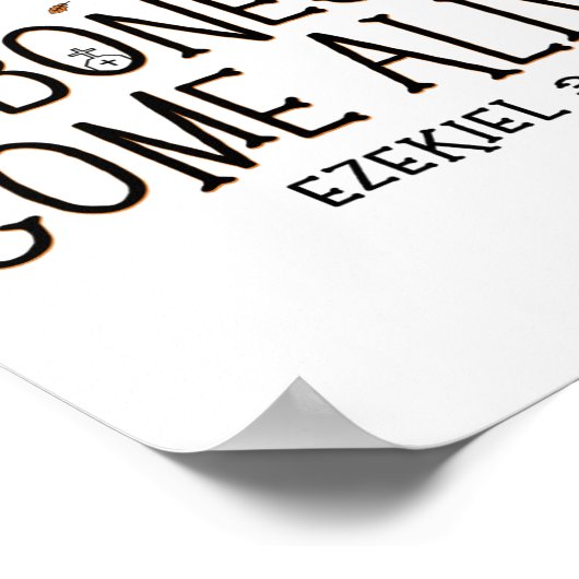 Tanzskelett Trockenknochen kommen Live Halloween C Poster (Ecke)