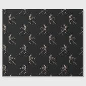 Tanzskelette auf schwarz geschenkpapier (Flach)