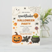 Tanzskelette Halloween-Party Einladung (Stehend Vorderseite)