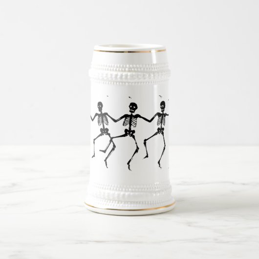 Tanzskelette Halloween Thunder_Cove Bierglas (Mittel)