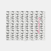 Tanzskelette Halloween Thunder_Cove Fleecedecke (Vorderseite (Horizontal))