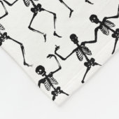 Tanzskelette Halloween Thunder_Cove Fleecedecke (Ecke)